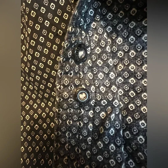 English Laundry Geometric Button-Down Shirt Medium - Picture 11 of 11